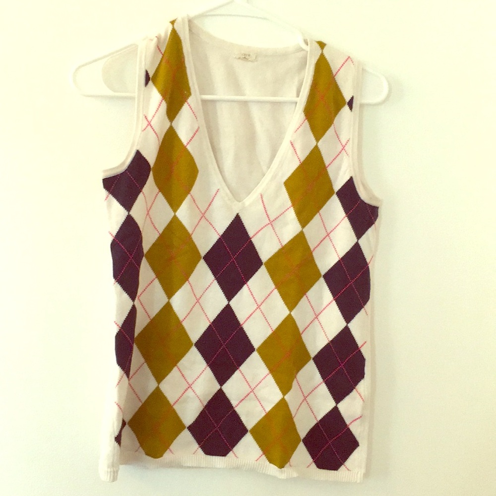 JCrew Argyle Tank